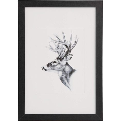 Woltu – Cadre photo noir 30 x 40 cm en MDF et plastique – Style moderne – Crochets pour suspension portrait ou paysage (1/4)