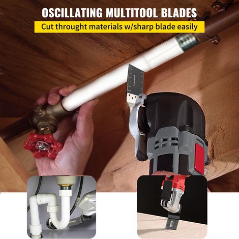 Kit Scie à Outil Oscillant 45 - 47 HRC Lame Outil Multifonction Oscillante Lame de Scie de 34,92 mm Lame de Scie Oscillante 100 PCS Coupe Précise et Rapide pour Faciliter le Processus de Coupe (1/5)