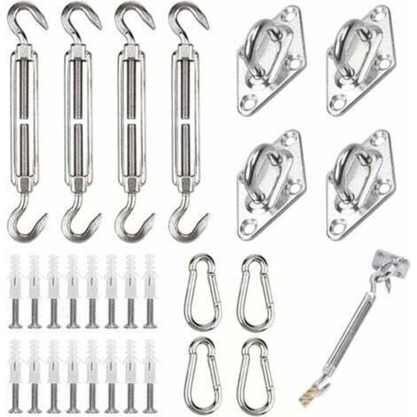 [NEVER USED] Shade sail mounting kit, stainless steel shade sail mounting kit, triangular and square, rectangular