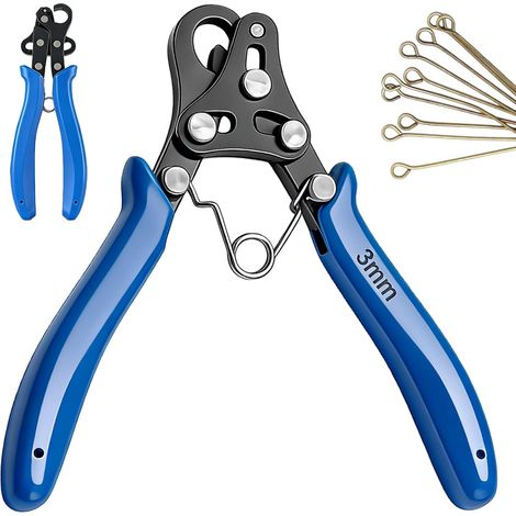 Pince à bijoux avec œillet, œillet en une étape de 3 mm, pince à enrouler le fil pour plier et enrouler, pince à bijoux multifonction pour colliers, bracelets, boucles d'oreilles et réparations (1/5)