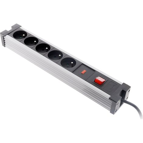 1 Bloc Parafoudre 5 Prises Interrupteur Sécurité Enfant Cordon 1,5m Bureau Maison (1/5)