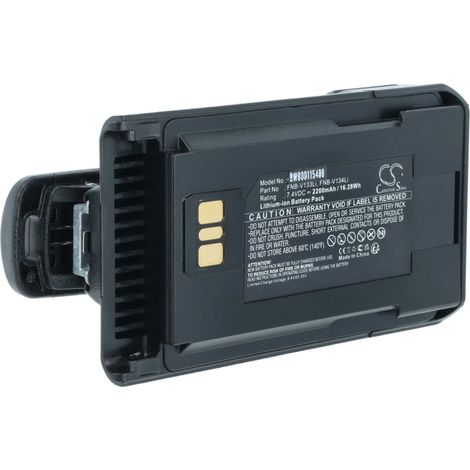 vhbw Akku kompatibel mit Motorola EVX-531, EVX-534, EVX-539, VX-261, VX-264, VX-451 Funkgerät, Walkie Talkie (2200 mAh, 7,4 V, Li-Ion)