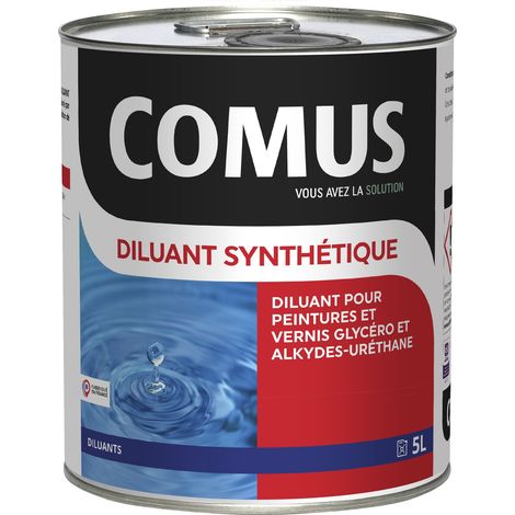 DILUANT SYNTHETIQUE - 5L Diluant pour peintures et vernis type glycérophtaliques et alkyde-uréthanes - COMUS