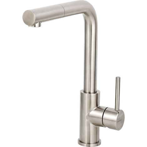 Solido Küchenarmatur CABL003IU Eco schwenkbarer & ausziehbarer Wasserhahn - druckfeste Armatur, Edelstahl (1/2)
