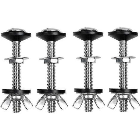 Kit de 4 boulons de fixation pour cuvette de WC avec double joint (1/5)