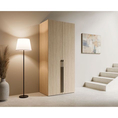 Armoire moderne en bois 2 portes 90cm ORELIA (1/5)