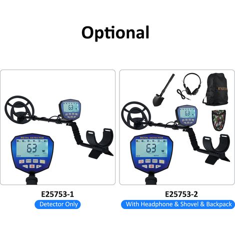 Détecteur de métaux pour adultes professionnel or et argent avec écran LCD bobine de recherche étanche de haute précision 3 modes détecteurs réglables chasse au trésor. (1/5)