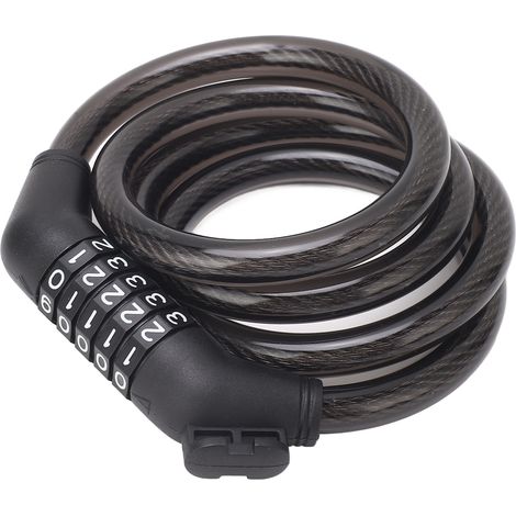 Antivol de vélo à code 5 chiffres, portable, pour VTT (1/5)