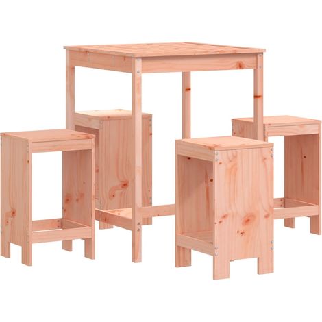 Maison Exclusive - Set da Bar da Giardino 5 pz in Legno Massello di Douglas