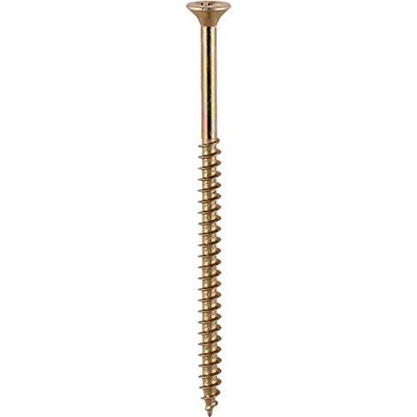 TIMCO Solo Chipboard & Woodscrews - PZ - Double Countersunk - Yellow - 6.0 x 40mm - Box of 200 (1/2)