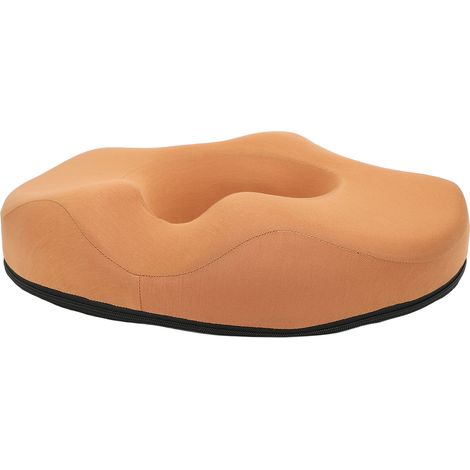 Coussin donut respirant et confortable, améliore la posture assise, coussin de chaise donut pour bureau et maison, orange (1/5)
