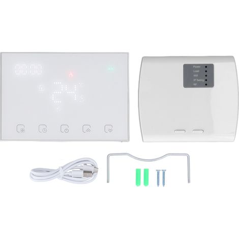 Intelligenter Thermostat, kabellos programmierbarer USB-Thermostat mit Zeitschaltuhr, WLAN-gesteuerter Heizungsthermostat mit Sprachsteuerung für Smart Homes (1/5)