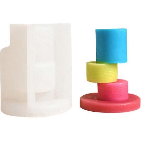 Silikonformen für unregelmäßige geometrische Spiegel in Gipsoptik, Kerzenhalter, Epoxidformen