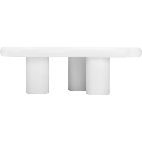 Wolkenförmiger Couchtisch 97 x 67 x 32 cm aus weißem MDF (1/5)