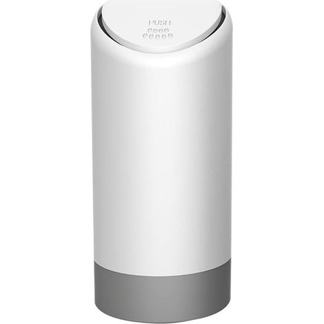 Mini cubo de basura para coche con tapa, mini cubo de basura portátil para coche, portavasos a prueba de fugas, cubo de basura multiusos, cubo de almacenamiento universal para coches, hogar y más. (1/5)