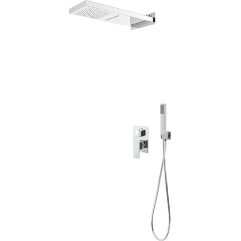 Système de douche en acier inoxydable 201 argent