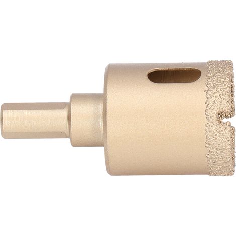 Foret diamanté brasé pour carottage, scie cloche, fraise creuse pour verre, carrelage, granit, marbre, porcelaine, 32 mm (1/5)