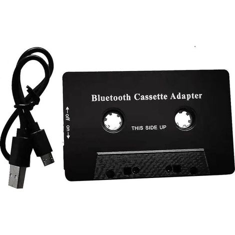 1 Adaptateur audio Bluetooth 5,0 pour cassette, micro intégré, câble auxiliaire, compatible téléphone et lecteur MP3 (1/5)