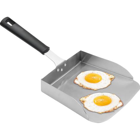 Spatule en acier pour barbecue extérieur, pelle réversible (1/5)