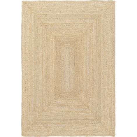 Alfombra interior de yute natural, Padma, Natural, 160x230x1 cm (1/5)