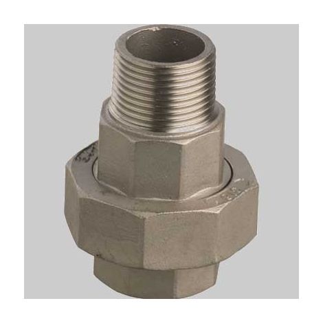 BOCCHETTONE CONICO FILETTATO M/F DRITTO IN ACCIAIO INOX 1/2 MADE IN ITALY