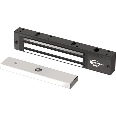 Ventouse électromagnétique en applique 300 daN 12/24V DC - Noir - SEWOSY - V300N