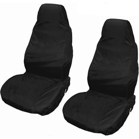 Universeller wasserdichter schwarzer Autositzbezug, 2er-Set, Geschenk ( )