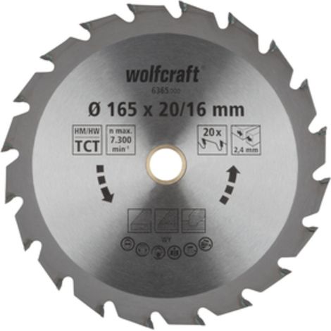 Wolfcraft - 1 Kreissägeblatt HM, 30 Zähne ø190mm - 6376000