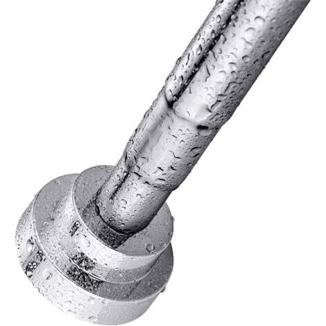 Tringle de Rideau de Douche, Acier Inoxydable, Pas de Forage & Rouille, Antidérapante, Barre Télescopique Extensible pour Placard, Salle de Bains, Fenêtres ou Portes(155-260cm)