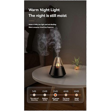 Humidificateur d'intérieur rechargeable USB, simple et élégant, blanc, pour aromathérapie. (1/5)