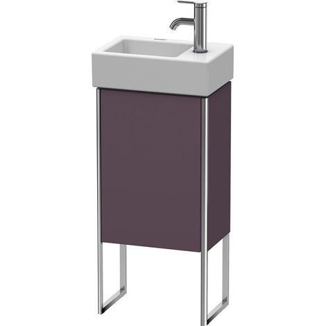 Meuble sous-vasque XSQUARE 731x364x240mm ouverture gauche Satin aubergine