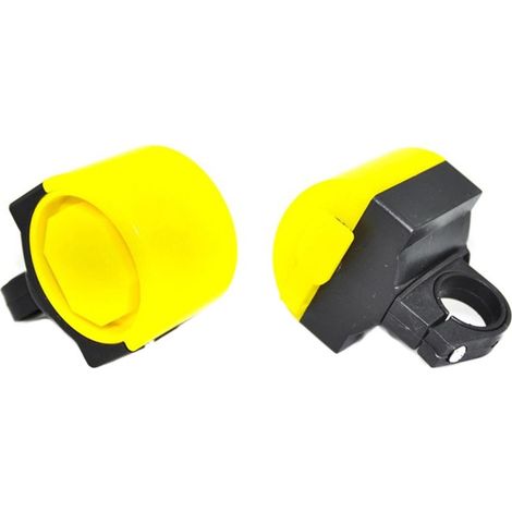 Sonnette de guidon vélo électrique jaune, klaxon d'alarme sonore pour VTT (1/5)