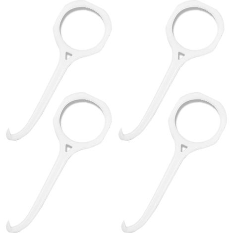 [Lot de 4] Outil de retrait d'aligneurs, accessoires en plastique de qualité alimentaire [7,6 cm] [blanc + blanc], accessoires pour le démontage des appareils de soins bucco-dentaires (1/5)
