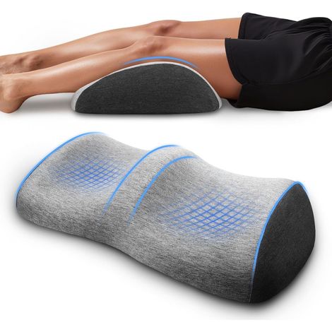 Oreiller ergonomique pour les veines, coussin de genou pour dormir, en mousse à mémoire de forme, oreiller pour les veines des jambes, surélévation des jambes avec housse lavable, respirante et hypoal (1/5)