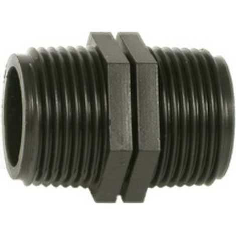 50 x RACCORDO POLIPROP NIPPLO 1/2 X 1/2