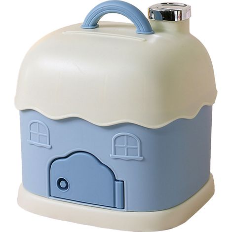 Tirelire Cochon Multifonction Sans Marque Modèle Innovant Grande Capacité Design Cartoon Portable Légère Plastique Bleu (1/5)