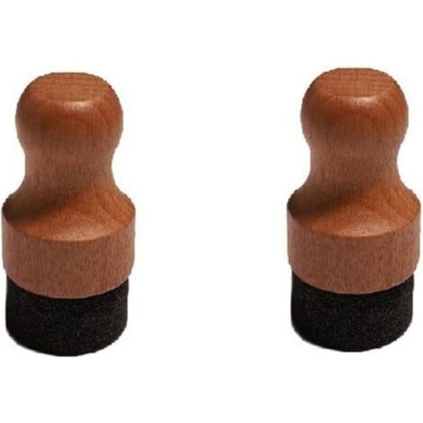 Lot de 2 applicateurs d'huile et de cire pour planches à découper en bois, tampons de boucher, couverts Marron et éponge(559.5cm) (1/5)