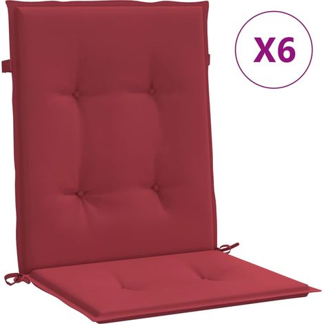 Maison Exclusive - Gartenstuhlauflagen für Niedriglehner 6 Stk. W