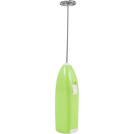 Mousseur à lait électrique portable, à piles, pour œufs, vert. (1/4)