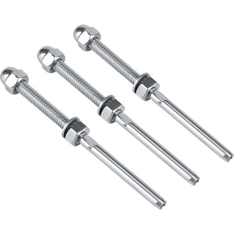Pack of 10 Screw with Bolt - Thread Tensioner - 3.175mm - Stainless Steel - For Ortaid System Cable Guardrail - From Fdit (1/5)