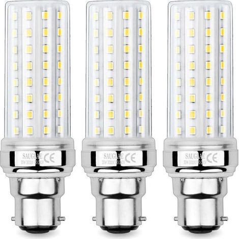 20-W-LED-Maiskolbenlampen, entspricht 150-W-Glühlampe, 2300 lm, 3000 K warmweiß, B22-Bajonettfassung, 3er-Pack NPTERBL (1/5)