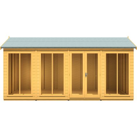 Mayfield 16 x 6 Summerhouse - Wood - L179 x W476 x H240.9 cm (1/5)