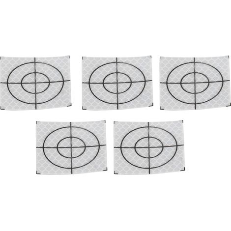50 Stück selbstklebende Reflektor-Zielaufkleber für Totalstationsmessungen, 5 x 5 cm / 1,97 x 1,97 Zoll (1/5)