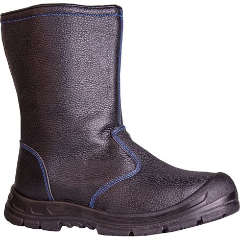 Hase Winter-Sicherheitsschlupfstiefel S3 Grönland mit Reißverschluss Größe 44, schwarz