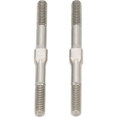 2 Pièces Tirant Réglable en Acier RC Résistant à l'Usure Biellette de Poussée pour Voitures RC 1/10 48mm (1/5)