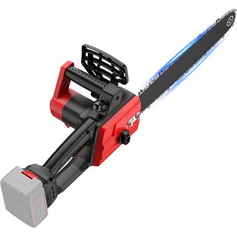 Tronçonneuse de 30 cm pour batterie 18V, tronçonneuse électrique portative sans balais, vitesse 15 m/s, avec graissage automatique et tension de chaîne sans outil (sans batterie ni chargeur) (1/5)