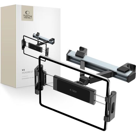 Soporte para tablet Tech-protect V3 para reposacabezas de coche, color negro. (1/5)