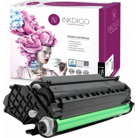 Tóner Inkdigo 1279101 compatible con OKI B720DN y B720N con certificación TÜV. (1/5)