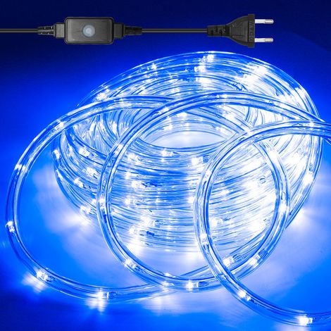 TolleTour LED Lichtschlauch Außen Innen,240 LEDs Wasserfest LED Schlauch,Partylicht Dekobeleuchtung Weihnachten,Blau 20m