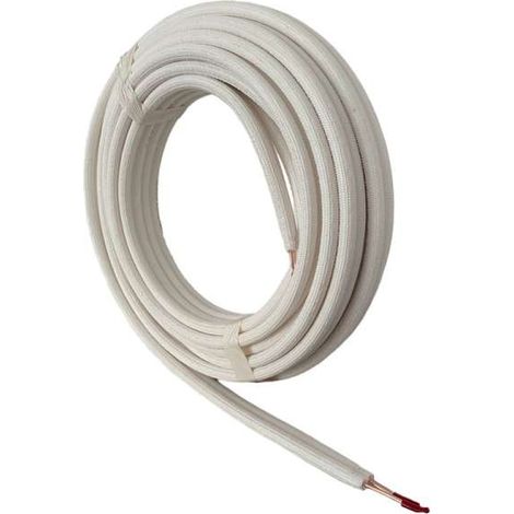 Duo Kupferrohr Klimaleitung Splitrohr Duoleitung Ring vorisoliert B1 zöllig 1/4"-1/2" 25m Ring